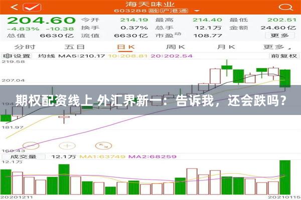 期权配资线上 外汇界新一：告诉我，还会跌吗？