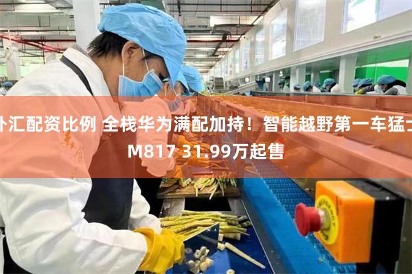 外汇配资比例 全栈华为满配加持！智能越野第一车猛士M817 31.99万起售