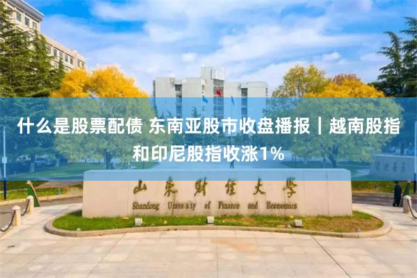 什么是股票配债 东南亚股市收盘播报｜越南股指和印尼股指收涨1%